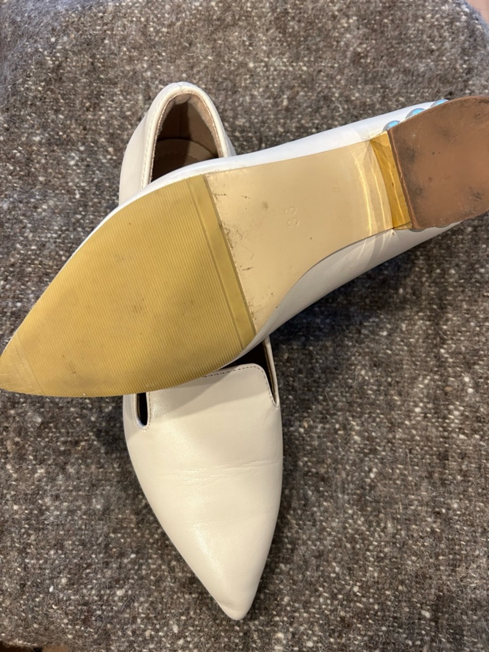 Nicholas Kirkwood Leather & Pearl Flats - Picture 4 of 8
